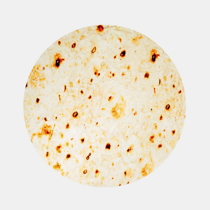 Couverture Tortilla Burrito Ronde – Plaid Alimentaire Humoristique pour Canapé Couvertures et plaids Electro Paris