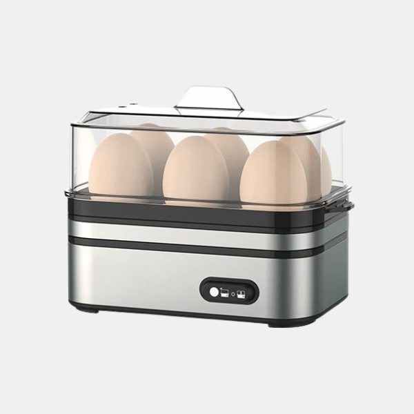 Cuiseur à Œufs Électrique pour 6 Œufs – Bouilloire Rapide pour Œufs Durs ou Pochés Appareils de cuisine Electro Paris Argent