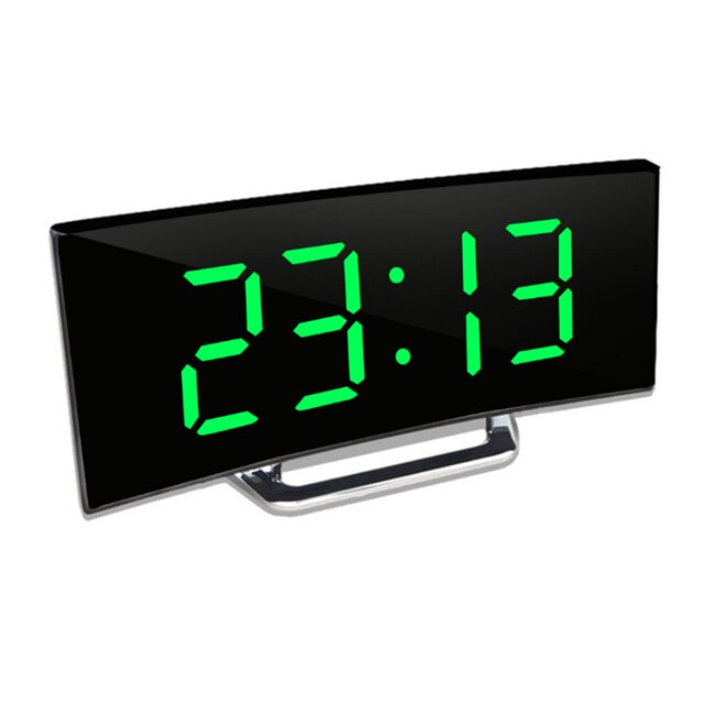 Réveil LED Digital Avec Écran Courbé Et Luminosité Automatique Pour Chambre Moderne Alarm Clocks Electro Paris