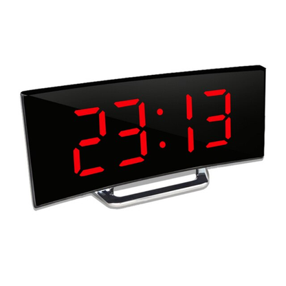 Réveil LED Digital Avec Écran Courbé Et Luminosité Automatique Pour Chambre Moderne Alarm Clocks Electro Paris