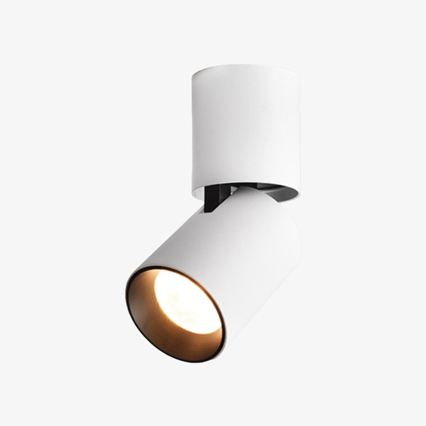 Cylindre Spot LED Orientable – Aluminium Brossé, Éclairage Économique et Flexible Éclairage Electro Paris Blanc