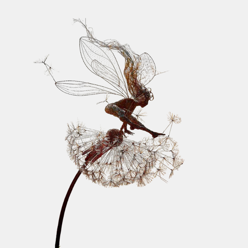 Décoration de fée de jardin en métal pour un jardin magique et enchanté Décor de jardin Electro Paris Ciel d'oiseau