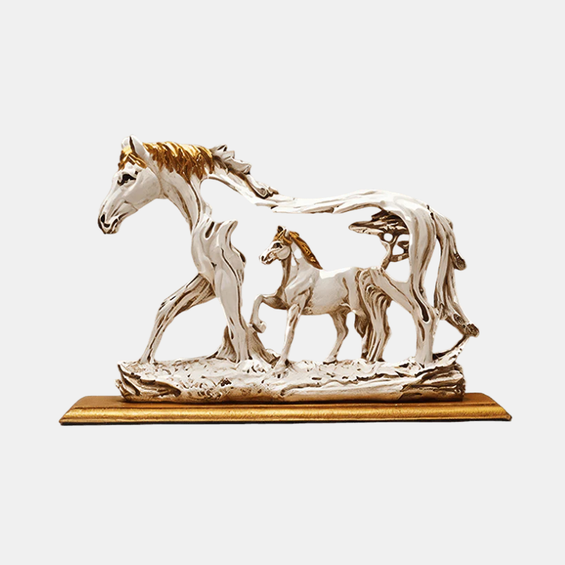 Statuette de Cheval Galopant Élégante pour Décoration Artistique Soins de la peau Electro Paris