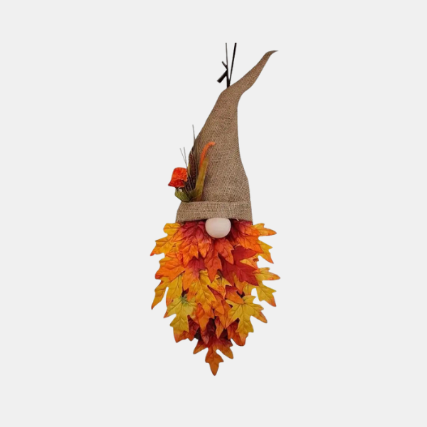 Décoration de Gnome Suspendu avec Citrouille – Suspension de Porte d'Automne pour Décor d'Halloween Décorations saisonnières Electro Paris