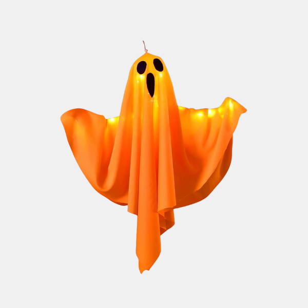 Décorations Fantômes Suspendues pour Halloween – Guirlande Lumineuse Fantôme à Piles Décorations d'Halloween Electro Paris Orange