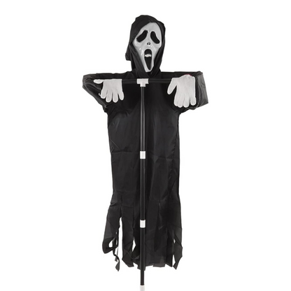 Décoration de Jardin Épouvantail GhostFace – Accessoire d'Halloween à Planter Décorations saisonnières Electro Paris Default