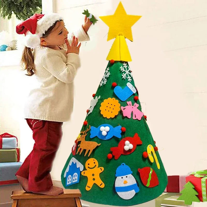 Décoration Père Noël en Feutrine DIY – Suspension Murale de Noël 3D pour Enfants Décorations saisonnières Electro Paris 3D-26st avec 500cm de lumière