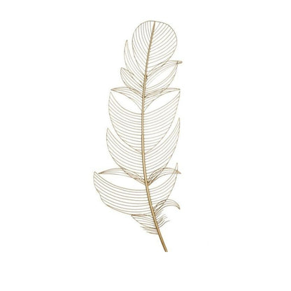 Décoration Murale En Fer Et Bois Forme Plume Pour Intérieurs Élégants Et Contemporains Artwork Electro Paris