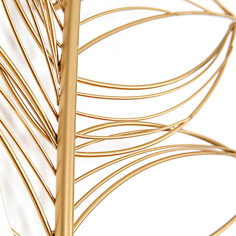 Décoration Murale En Fer Et Bois Forme Plume Pour Intérieurs Élégants Et Contemporains Artwork Electro Paris