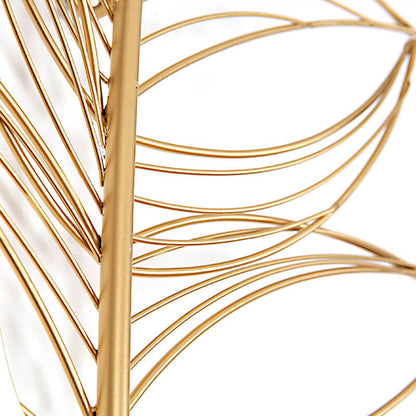 Décoration Murale En Fer Et Bois Forme Plume Pour Intérieurs Élégants Et Contemporains Artwork Electro Paris