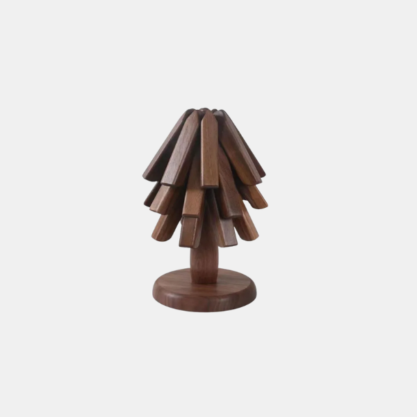 Dessous-de-Plat Magnétique en Noyer – Ensemble de Tapis Emboîtables pour Table de Cuisine Décor de table Electro Paris