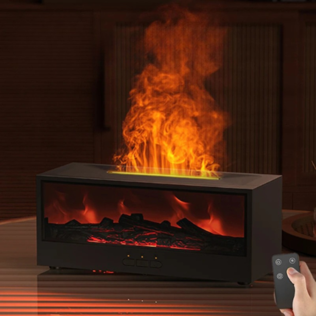 Diffuseur d’Huiles Essentielles à Effet Flamme et LED Colorées – Ambiance Relaxante 300 ml pour Maison et Bureau Diffuseurs d'arômes Electro Paris