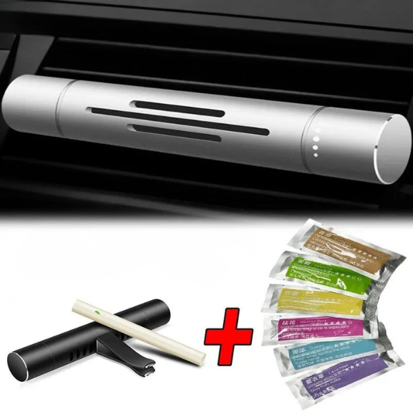 Diffuseur de Parfum pour Voiture – Fraîcheur Durable avec Diffusion Réglable Car Air Vent Perfume Clip Electro Paris Ensemble de 8 Pièces Argent