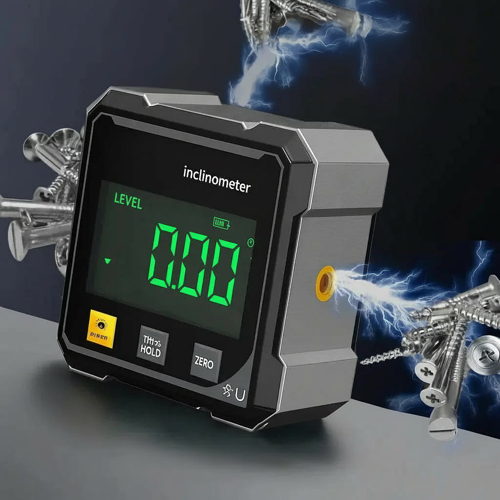 Mesureur D’Angles Numérique Avec Laser Et Base Magnétique Pour Une Précision Maximale Measuring tool Electro Paris