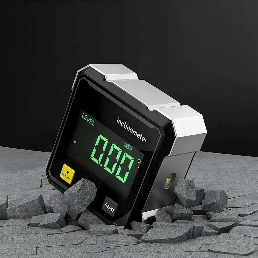 Mesureur D’Angles Numérique Avec Laser Et Base Magnétique Pour Une Précision Maximale Measuring tool Electro Paris