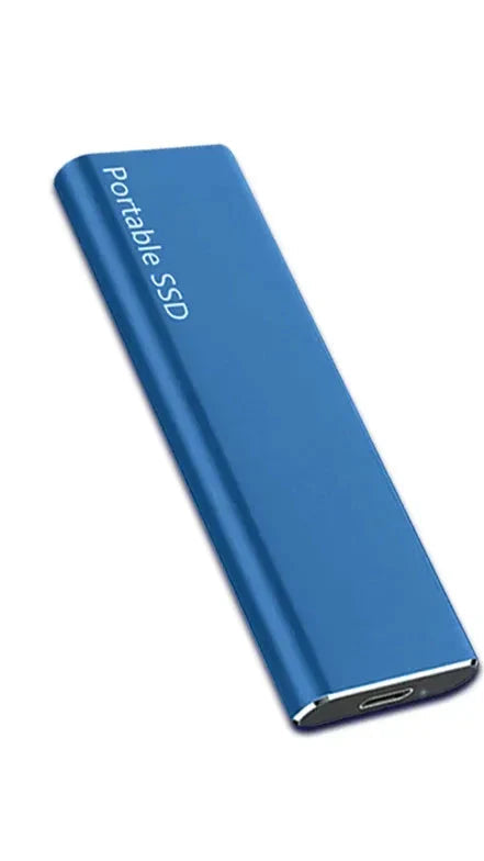 Disque Dur Externe 4To pour PC & Mac – Stockage USB-C Portable Ultra-Fin Disques durs externes Electro Paris Bleu 4 TB