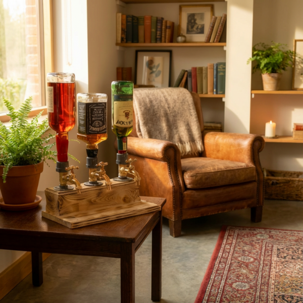 Distributeur de Boissons en Bois – Accessoire Bar en Bois Massif Electro Paris