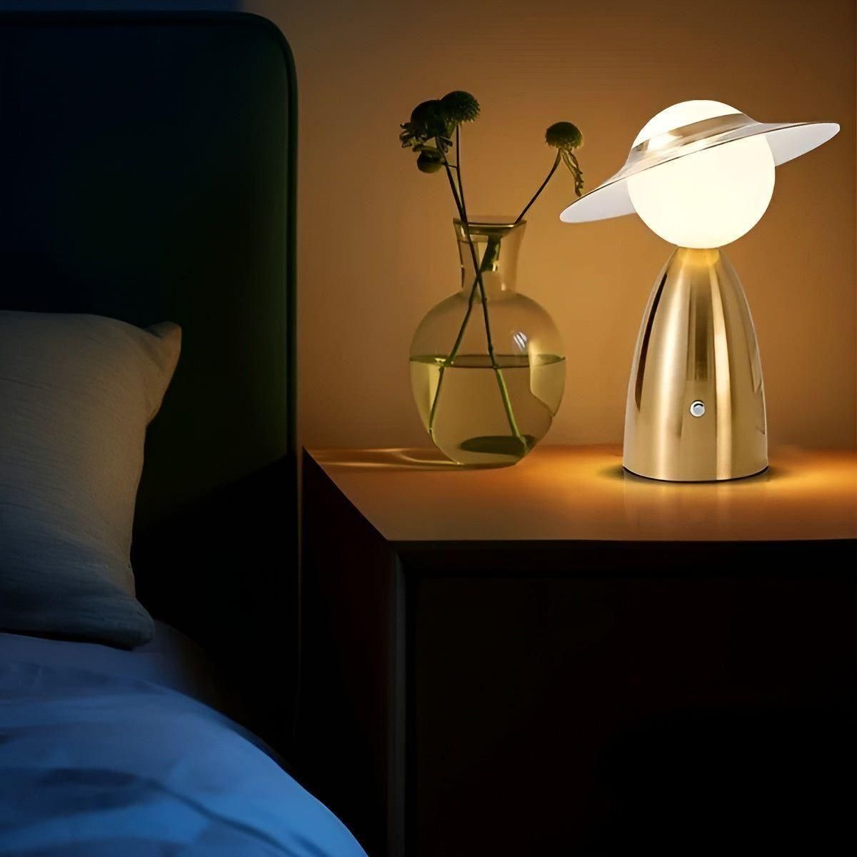 Lampe LightBeam Portable Avec Chargement Sans Fil Et Éclairage LED Pour Maison Table Lamp Electro Paris