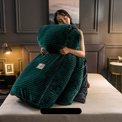 Parure de Lit Plush Ultra-Douce avec Housse de Couette – Confort et Chaleur Bedsheet Electro Paris