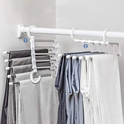 Cintre Pliable 5-en-1 – Organisateur de Garde-Robe Intelligent et Gain de Place Hanger Electro Paris