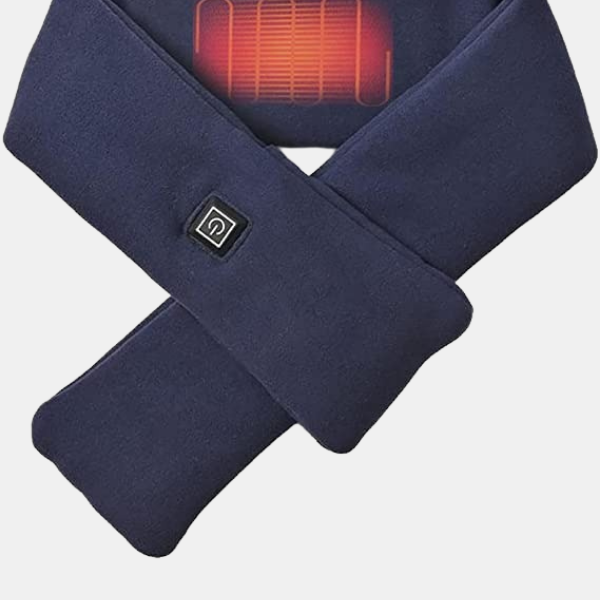 Écharpe Chauffante Intelligente USB – Chaleur Rechargeable & Confort Thermique Heated Neck Scarf Electro Paris Marine