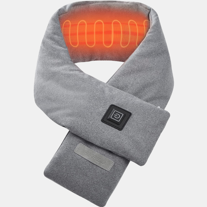 Écharpe Chauffante Intelligente USB – Chaleur Rechargeable & Confort Thermique Heated Neck Scarf Electro Paris Gris