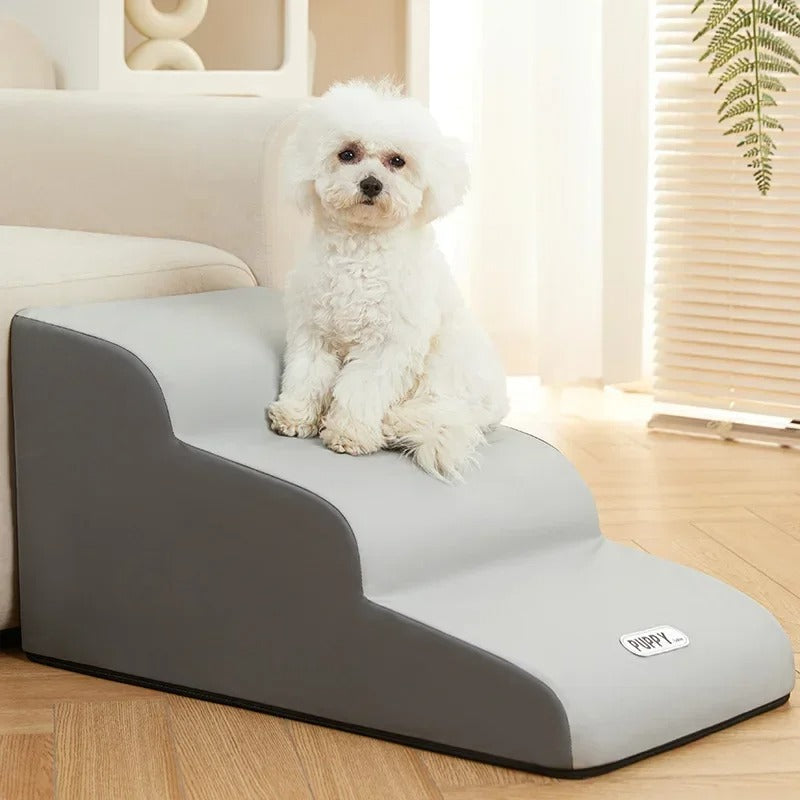 Rampe Échelle de Lit pour Animaux – Marchepieds antidérapants pour chiens et chats Escaliers et rampes pour animaux de compagnie Electro Paris Gris