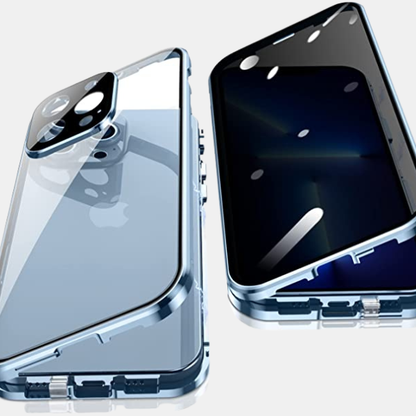 Éclat Protecteur – Coque iPhone en Verre Trempé Electro Paris iPhone 13 Bleu