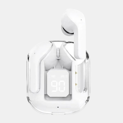 Écouteurs Bluetooth Sans Fil HiFi Premium – Transparence et Son Cristallin Earphone Electro Paris Blanc