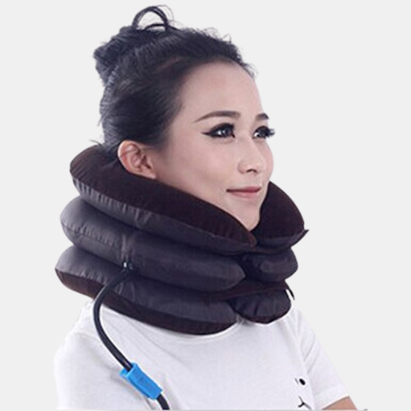 Oreiller Gonflable Pour étirer la Nuque – Soutien Cervical Avec Pompe Brace Electro Paris
