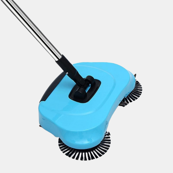 Aspirateur et Balai 2 en 1 – Solution de Nettoyage Sans Electricité Home cleaning tool Electro Paris Bleu