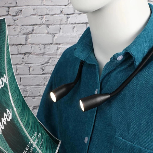 Lampe de Cou à LED – Flexible, Rechargeable par USB & Éclairage Personnalisable Lighting Electro Paris