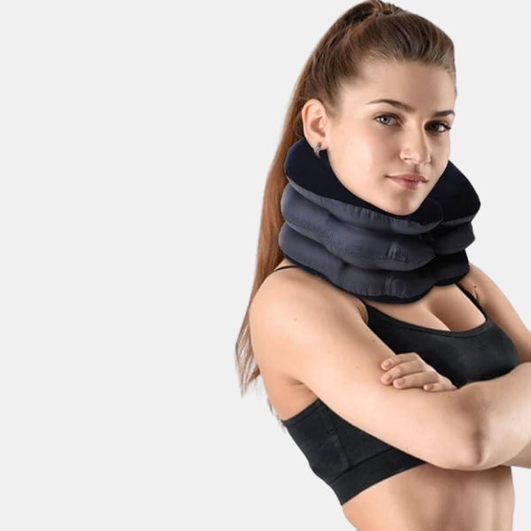 Oreiller Gonflable Pour étirer la Nuque – Soutien Cervical Avec Pompe Brace Electro Paris