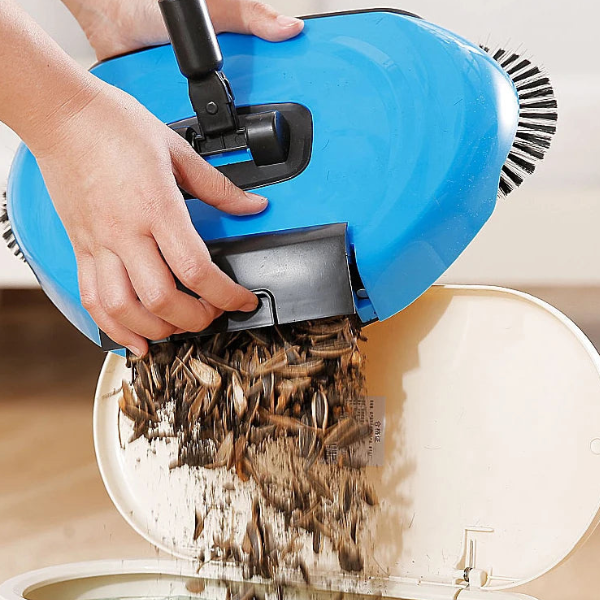 Aspirateur et Balai 2 en 1 – Solution de Nettoyage Sans Electricité Home cleaning tool Electro Paris