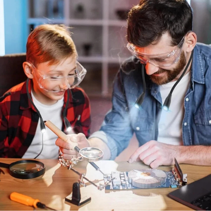 Lampe de Cou à LED – Flexible, Rechargeable par USB & Éclairage Personnalisable Lighting Electro Paris