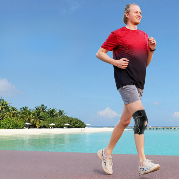 Genouillère de Maintien – Ajustable, Respirante et Protectrice Knee brace Electro Paris