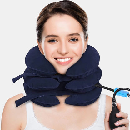 Oreiller Gonflable Pour étirer la Nuque – Soutien Cervical Avec Pompe Brace Electro Paris
