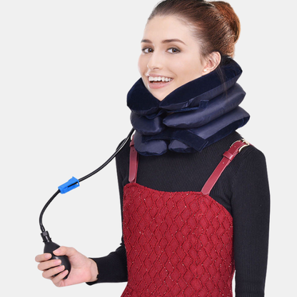 Oreiller Gonflable Pour étirer la Nuque – Soutien Cervical Avec Pompe Brace Electro Paris