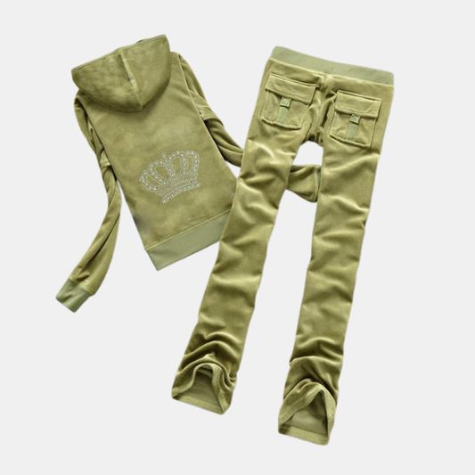 Ensemble de Jogging Juicy pour Femme 2-Piece Sets Electro Paris Vert armée S