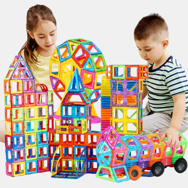 Blocs de Construction Magnétiques Créatifs – Plaisir de Construction Infini Magnet Toys Electro Paris Ensemble de 50 pièces + 10 blocs gratuits