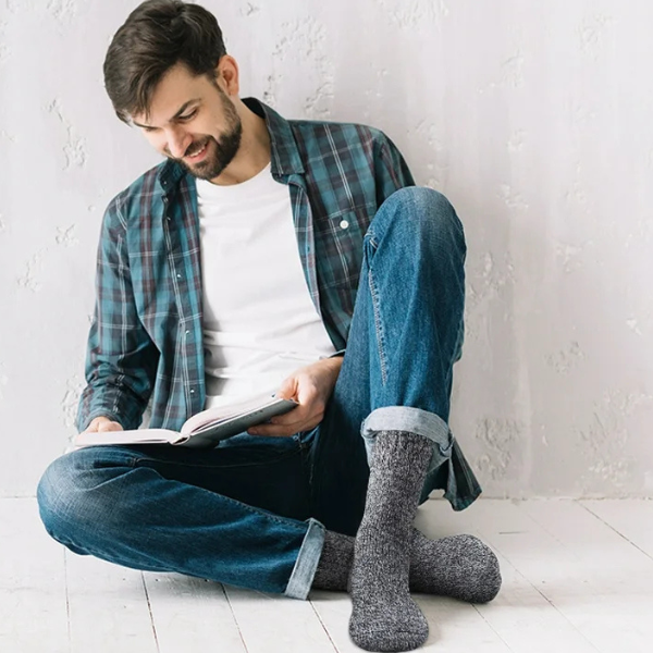 Chaussettes en Laine – Épaisseur Supplémentaire et Chaleur pour Randonnée et Hiver Socks Electro Paris