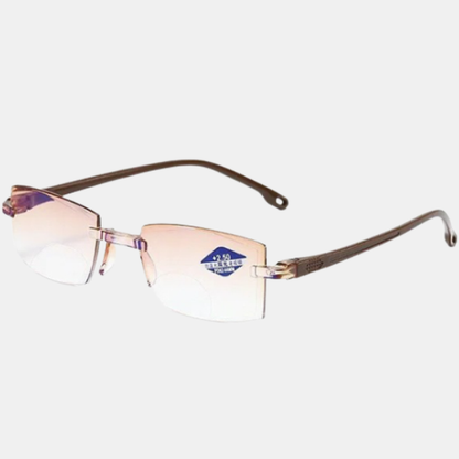 Lunettes Progressives Sans Monture – Confort Ultra-Léger & Vision Cristalline Eyeglasses Electro Paris Brune +1.00/ POUR LES 35-49 ANS