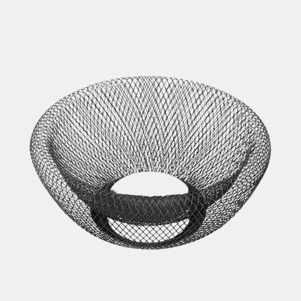 Corbeille à Fruits Décorative en Métal à Double Paroi et Maille Kitchen Accessories Electro Paris Noir