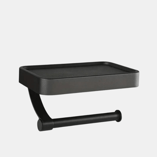 Porte-Papier Toilette en Acier Inoxydable – Accessoire de Salle de Bain Mural et Élégant Bathroom accessories Electro Paris Noir
