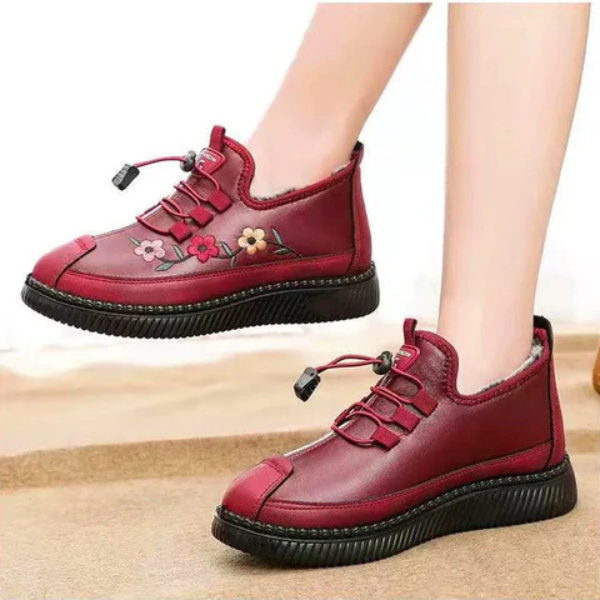 Bottes Orthopédiques pour Femmes – Chaussures d’Hiver Confortables Apparel & Accessories Electro Paris Rouge 34