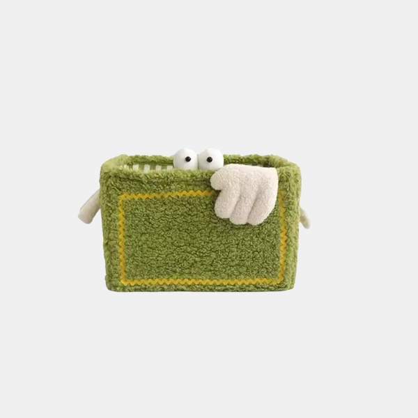 Panier de Rangement Cartoon Coloré – Organisateur Pliable et Mignon pour Tous les Espaces Storage Electro Paris Vert S 30 x 25 x 20 cm