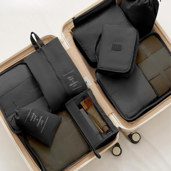 Ensemble Organisateur de Voyage 10 Pièces – Optimisez l’Espace de Votre Valise Bags Electro Paris