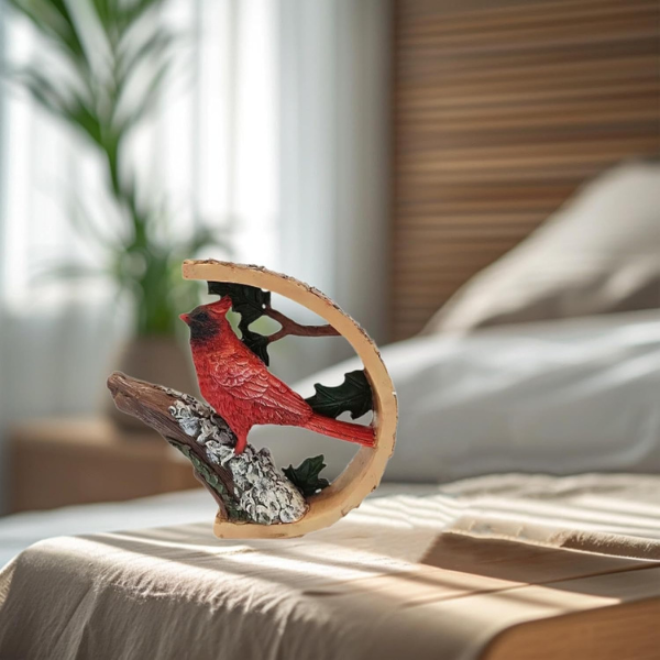 Figurine d’Oiseau Cardinal – Décoration en Résine Charmante Home & Decoration Electro Paris