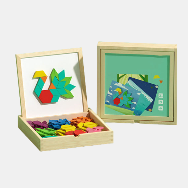 Jeu de Puzzle Magnétique en Bois – Amusement Cérébral Pour Tous Les Âges Mechanical Puzzles Electro Paris Standard (180 blocs)