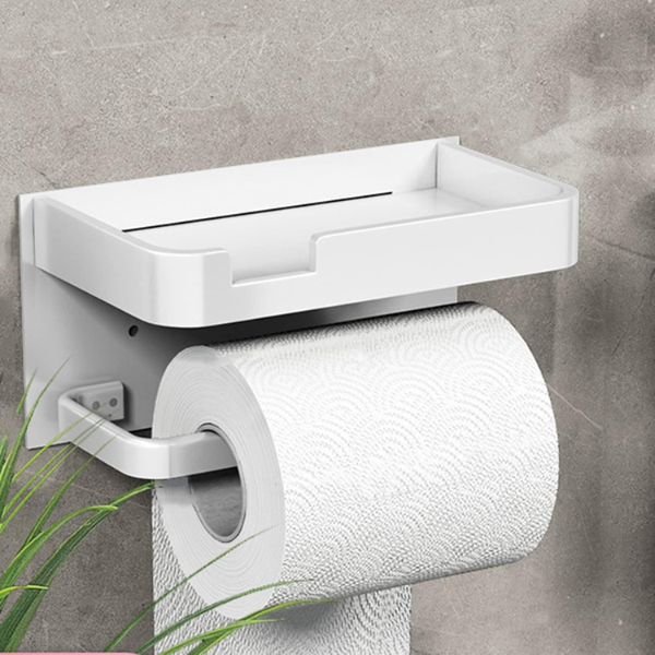 Porte-Papier Toilette Moderne – Accessoire de Salle de Bain Élégant et Durable Bathroom Accessories Electro Paris Blanc
